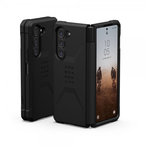 Urban Armor Gear (UAG) Samsung Galaxy Z Fold 5 Kotelo Civilian Musta