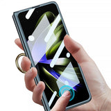 GKK Samsung Galaxy Z Fold 5 -kuori, sormuspidike, musta