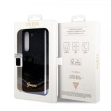Guess Samsung Galaxy Z Fold 5 Glitter Flakes Metal Logo Suojakuori Musta