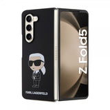 Karl Lagerfeld Samsung Galaxy Z Fold 5 Suojakuori Ikonik Metal Pin Musta