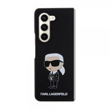 Karl Lagerfeld Samsung Galaxy Z Fold 5 Suojakuori Ikonik Metal Pin Musta
