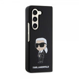Karl Lagerfeld Samsung Galaxy Z Fold 5 Suojakuori Ikonik Metal Pin Musta