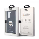 Karl Lagerfeld Samsung Galaxy Z Fold 5 Suojakuori Ikonik Metal Pin Musta