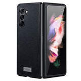 Sulada Samsung Galaxy Z Fold 5 Litchi-kuori, musta