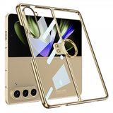 GKK Samsung Galaxy Z Fold 5 -kuori sormustelineellä, kultainen