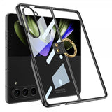 GKK Samsung Galaxy Z Fold 5 -kuori rengaspidikkeellä, musta