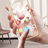 GKK Samsung Galaxy Z Fold 5 kuori, pinnoitettu reuna, ristiinkuvioitu, musta