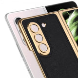 GKK Samsung Galaxy Z Fold 5 -kuori pinnoitetuilla reunoilla, valkoinen