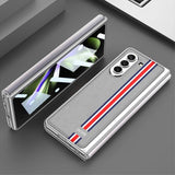 GKK Samsung Galaxy Z Fold 5 -kuori Stripe, valkoinen