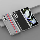 GKK Samsung Galaxy Z Fold 5 -kuori Stripe, valkoinen
