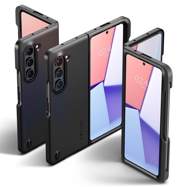 Spigen Samsung Galaxy Z Fold 5 Thin Fit P -suojakuori, musta