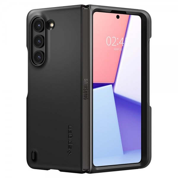 Spigen Samsung Galaxy Z Fold 5 Thin Fit P -suojakuori, musta