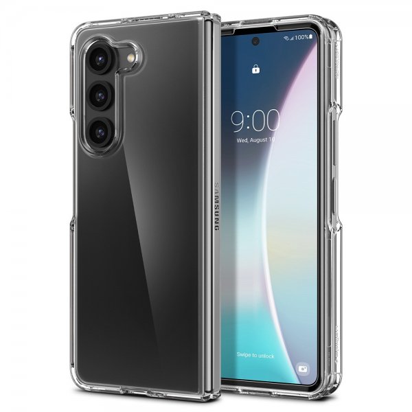 Spigen Samsung Galaxy Z Fold 5 -kuori, Ultra Hybrid Crystal Clear