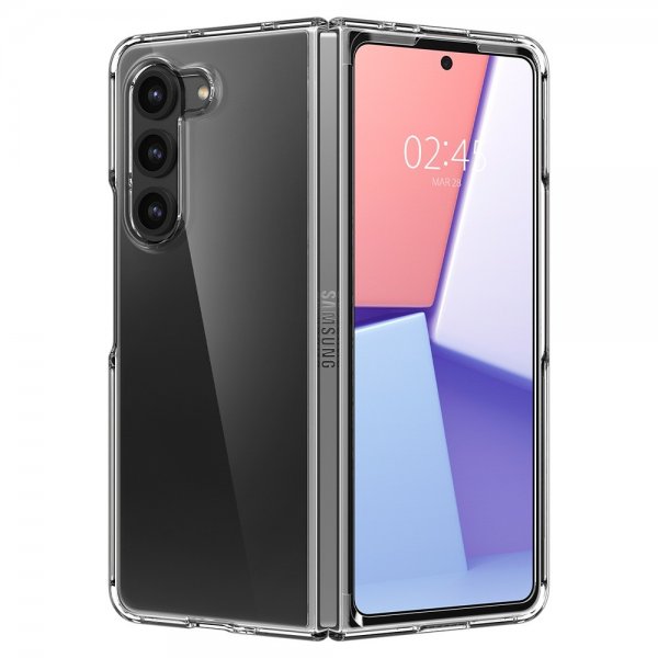 Spigen Samsung Galaxy Z Fold 5 -kuori, Ultra Hybrid Crystal Clear