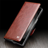 Qialino Samsung Galaxy Z Fold 6 Kotelo, aitoa nahkaa, musta