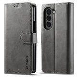 Lc.Imeeke Samsung Galaxy Z Fold 6 -kotelo, jossa korttipaikka, jalustatoiminto, harmaa
