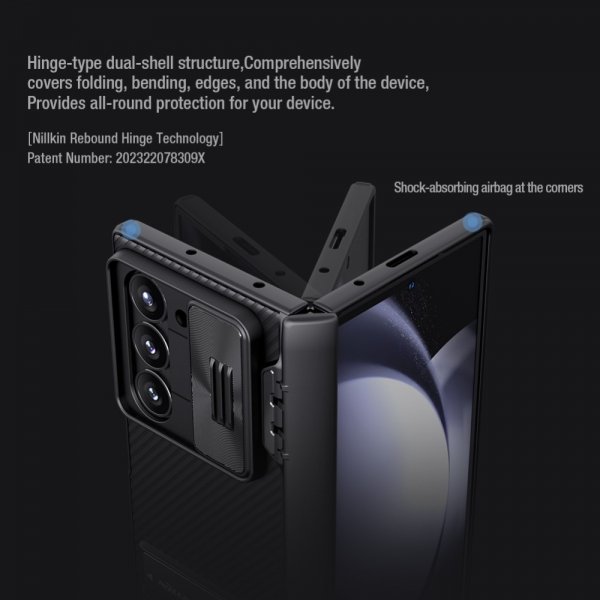 Nillkin Samsung Galaxy Z Fold 6 Suojakuori CamShield Fold Vihreä