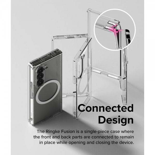 Ringke Samsung Galaxy Z Fold 6 Kuori Fusion Magnetic Läpinäkyvä