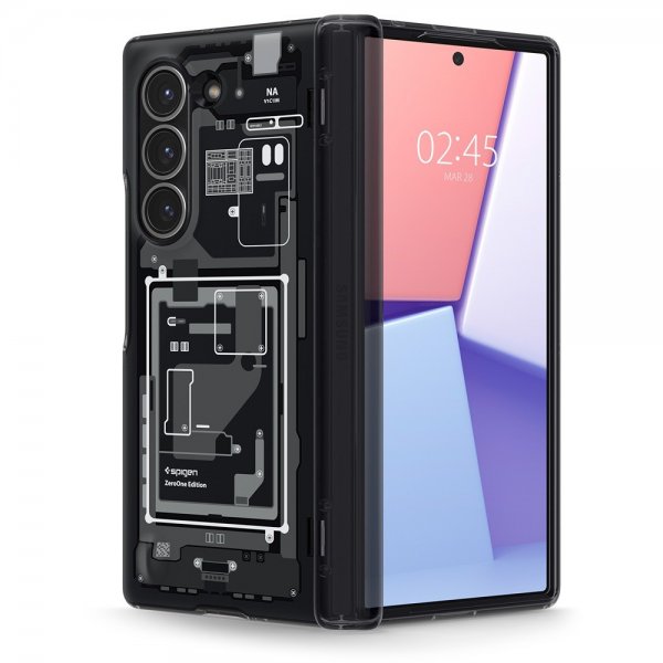 Spigen Samsung Galaxy Z Fold 6 Ultra Hybrid Pro Zero One musta suojakuori
