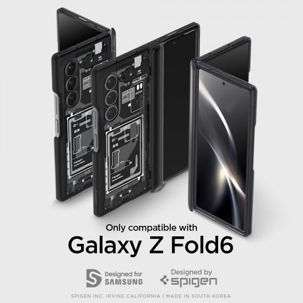 Spigen Samsung Galaxy Z Fold 6 Ultra Hybrid Pro Zero One musta suojakuori