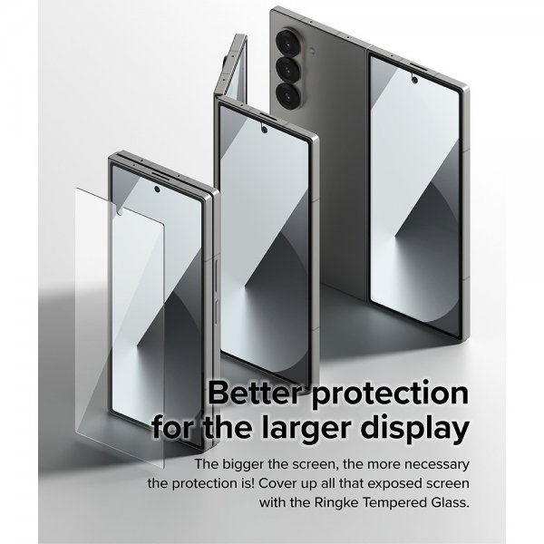 Ringke Samsung Galaxy Z Fold 6 Näytönsuoja Suojalasi 2 kpl:n pakkaus