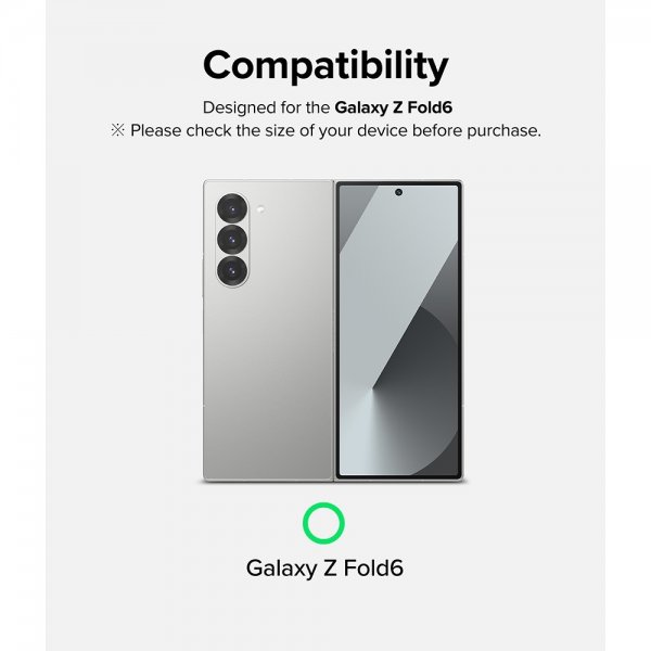 Ringke Samsung Galaxy Z Fold 6 -näytönsuoja Dual Easy Film 2-pakkaus