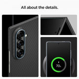 Spigen Samsung Galaxy Z Fold 7 Kuori Air Skin Aramid Musta