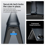 Spigen Samsung Galaxy Z Fold 7 Kuori Slim Armor Pro MagFit Metal Slate
