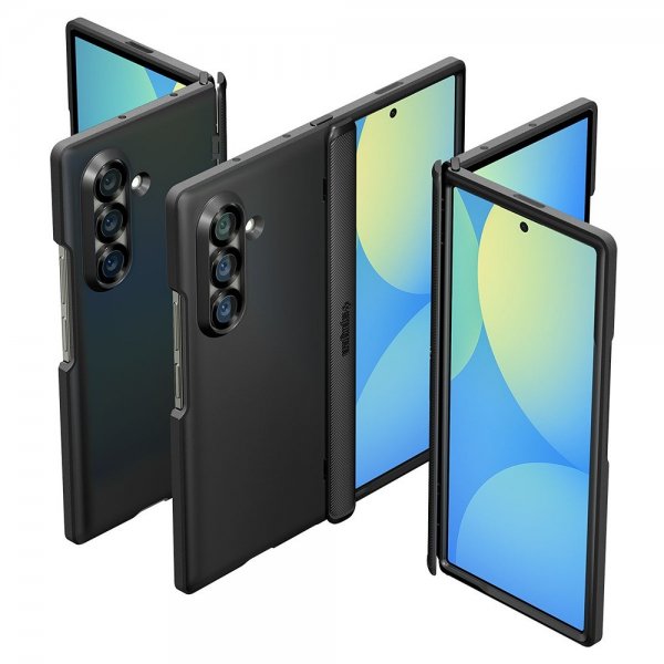 Spigen Samsung Galaxy Z Fold 7 Kuori Slim Armor Pro MagFit Musta