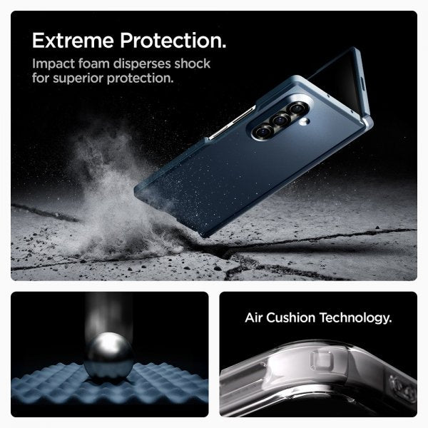 Spigen Samsung Galaxy Z Fold 7 Kuori Tough Armor Pro MagFit Metal Slate