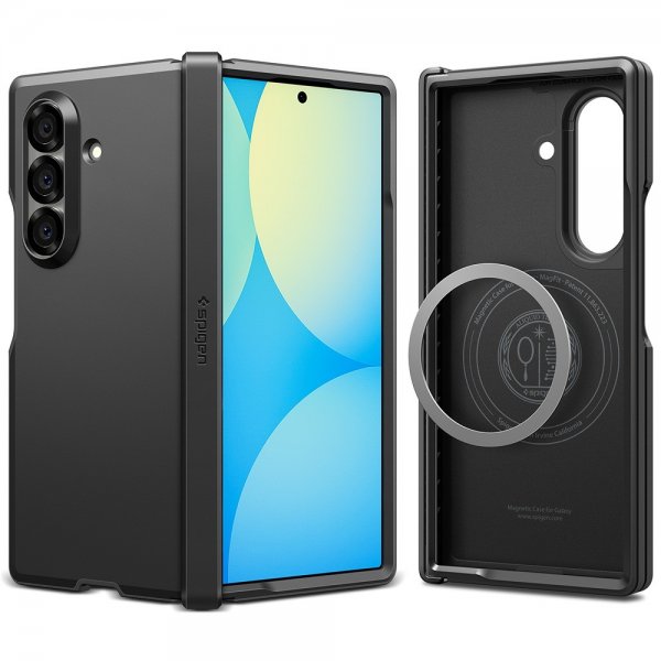 Spigen Samsung Galaxy Z Fold 7 -suojakuori Tough Armor Pro MagFit, musta