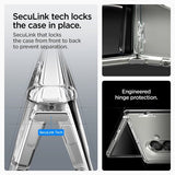 Spigen Samsung Galaxy Z Fold 7 -suojakuori Ultra Hybrid Pro MagFit Clear White