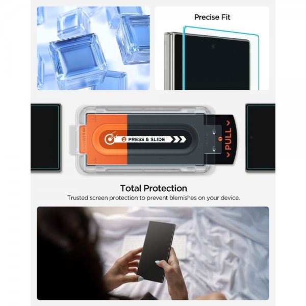 Spigen Samsung Galaxy Z Fold 7 Näytönsuoja GLAS.tR EZ Fit Pro 2 kpl