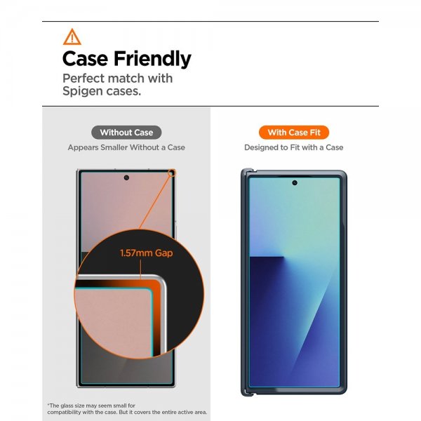 Spigen Samsung Galaxy Z Fold 7 Näytönsuoja GLAS.tR EZ Fit Pro 2 kpl