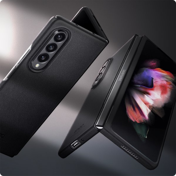 Spigen Samsung Galaxy Z Fold3 -kuori, Enzo, musta