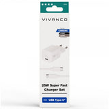 Vivanco Samsung-laturi kaapelilla 25 W Super Fast Charger Set