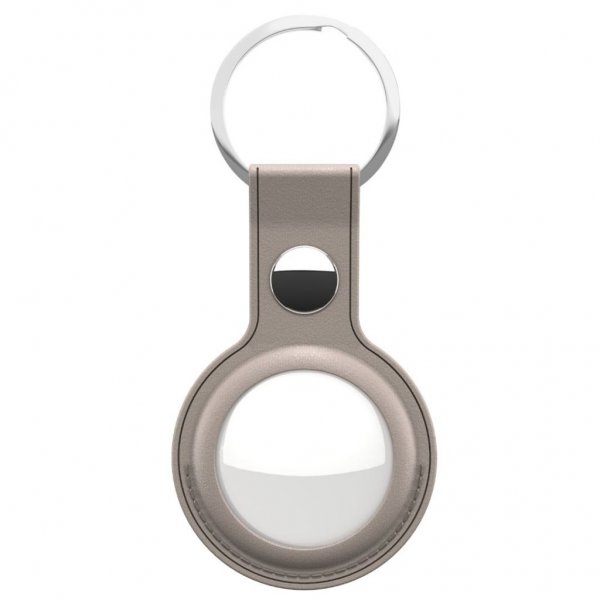 KeyBudz AirTag -pidike, nahka, 2 kpl, beige