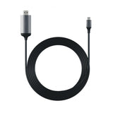 Satechi Aluminium Type-C–HDMI-kaapeliadapteri 4K 60Hz 1.8m hopea