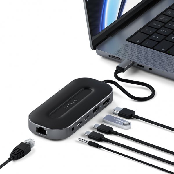 Satechi USB-4 Multiport-adapteri 2.5G Ethernetillä