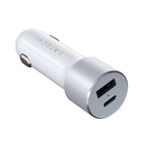 Satechi Autolaturi PD 1xUSB-C ja 1xUSB-A Hopea