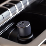 Satechi Autolaturi PD 1xUSB-C ja 1xUSB-A Space Grey