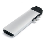 Satechi USB-C Pro Hub 4K HDMI- ja Ethernet-porteilla, hopea