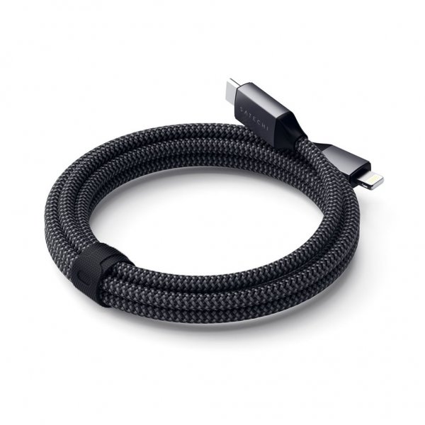 Satechi USB-C–Lightning-kaapeli 1,8 metriä Harmaa
