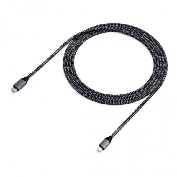 Satechi USB-C–Lightning-kaapeli 1,8 metriä Harmaa