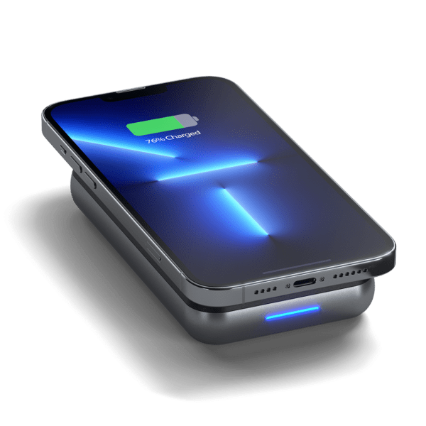 Satechi Duo Wireless Charger Power Stand avaruusharmaa