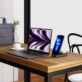 Satechi Duo Wireless Charger Power Stand avaruusharmaa