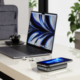 Satechi Duo Wireless Charger Power Stand avaruusharmaa
