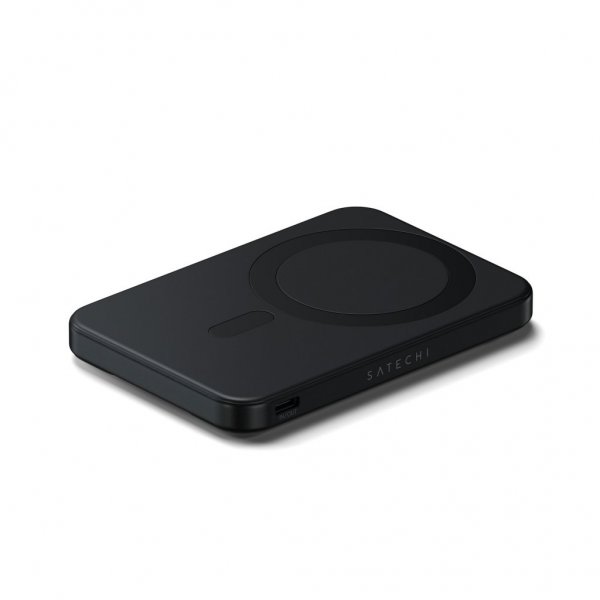 Satechi OntheGo Qi2 5K MagSafe-varavirtalähde jalustalla, musta