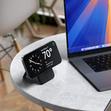 Satechi OntheGo Qi2 5K MagSafe-varavirtalähde jalustalla, musta