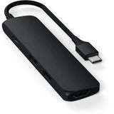 Satechi Type-C Slim Multi-port -sovitin 4K Musta